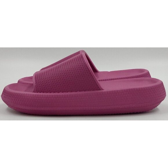 LMDO Womens Ladies Pink Marshmallow Slide On Non Slip Slippers Sandals  Sz 8.5/9 - Picture 4 of 7